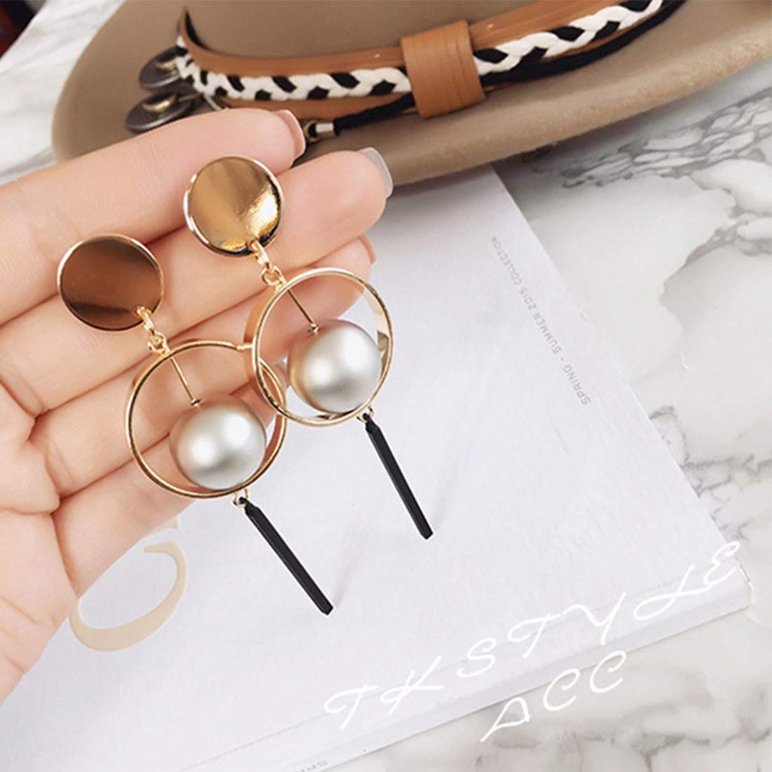 Yellow Chimes Dangle Earrings - Elegant Design