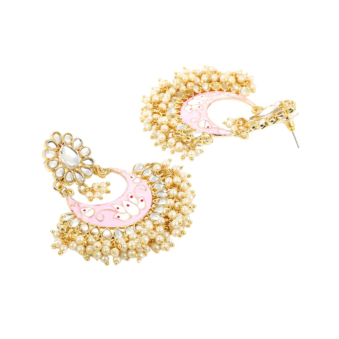 Yellow Chimes ethnic earrings - Bridal adornment