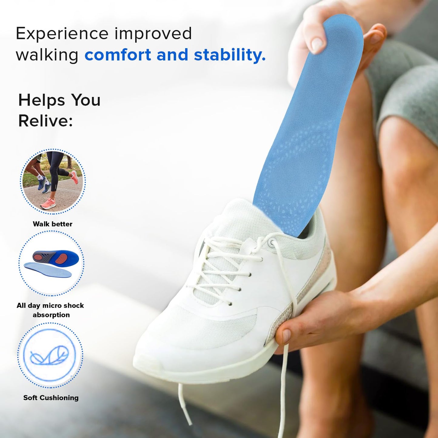 Dr Foot insoles - Protects knee and ankle