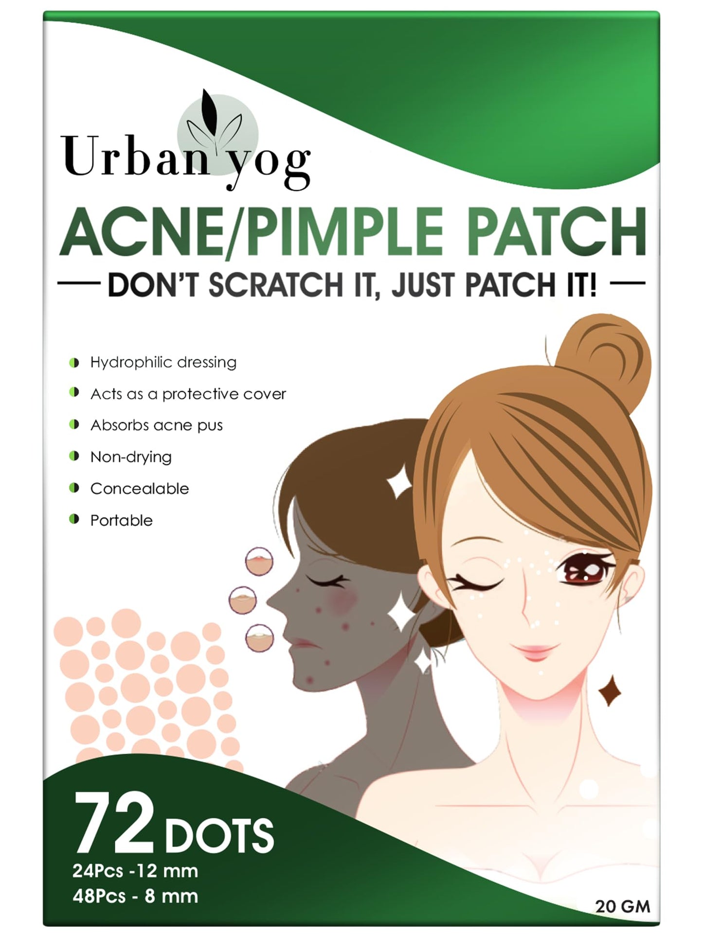 Urban Yog acne treatment patches - effective blemish solution