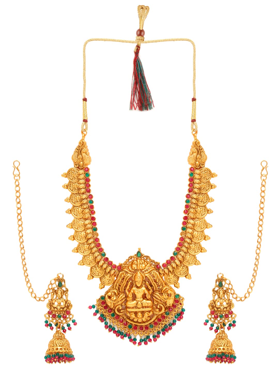 Yellow Chimes Gold Plated Necklace - Ethnic Fashion