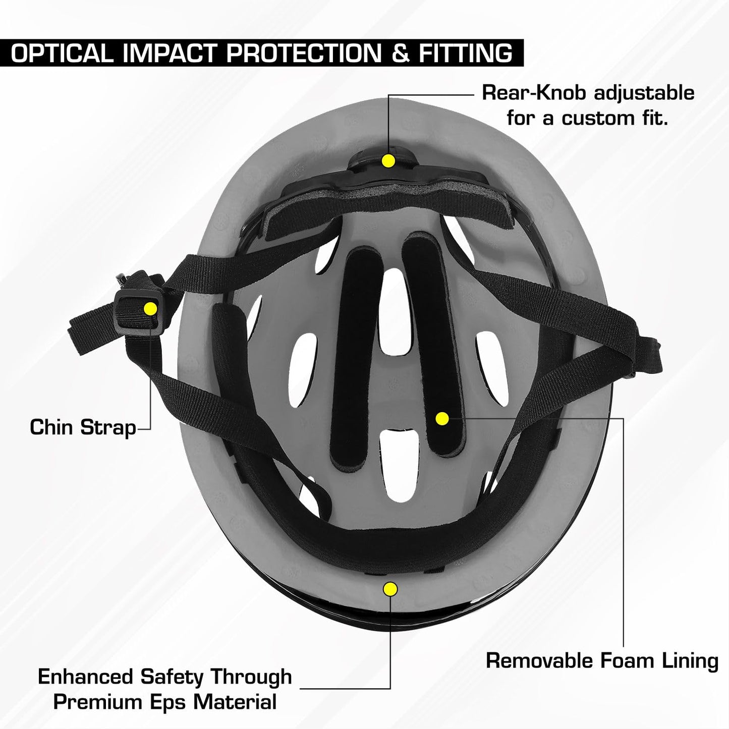 Strauss Adjustable Cycling Helmet - Optimal ventilation and comfort