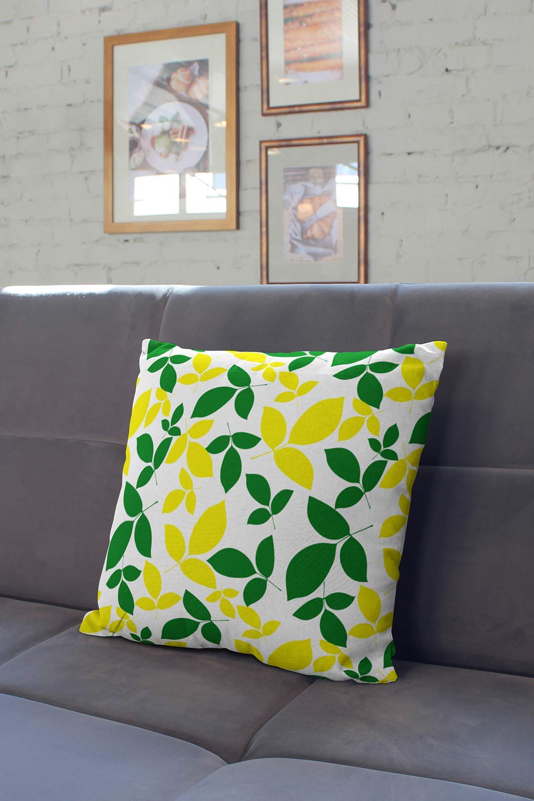 Set of 5: Decorative Cushion Covers - Soft, Lightweight Polyester | Nature-Themed Leaves | 60x60 cm