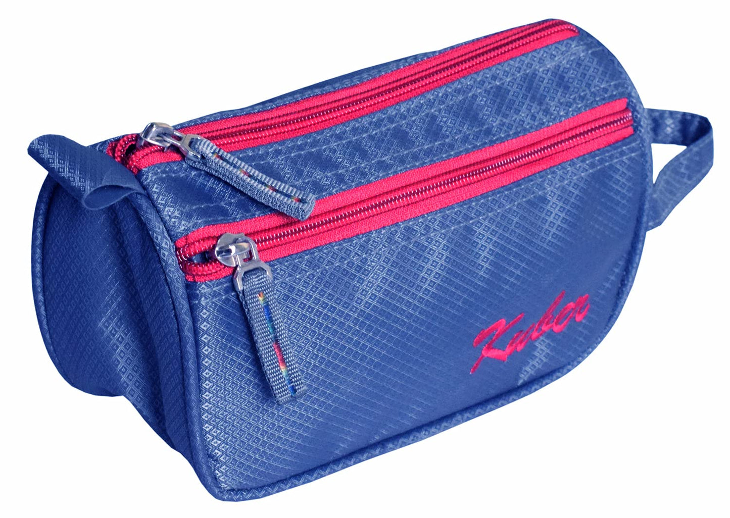 Kuber Industries Portable Lightweight Rexien Travel Toiletry Bag Shaving Kit with Carrying Strap (Blue)