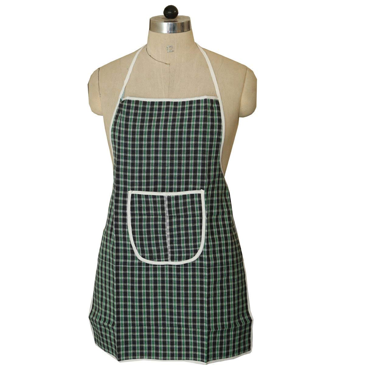 Kuber Industries Fabric 3 Piece Kitchen Apron with Front Pocket Set - Multicolour, Standard (APRONMULTI0014)