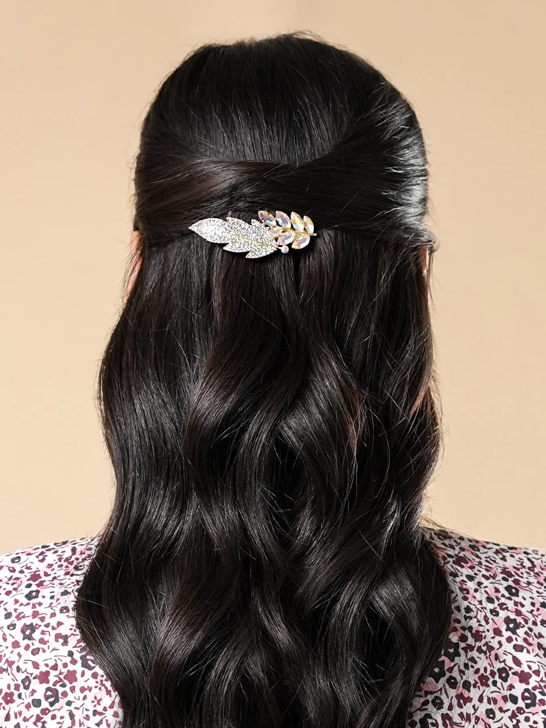 Yellow Chimes French barrette hair clips - gentle on hair, strong on style