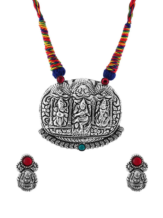 Yellow Chimes Kolhapuri Necklace Set - Wedding Jewelry Piece