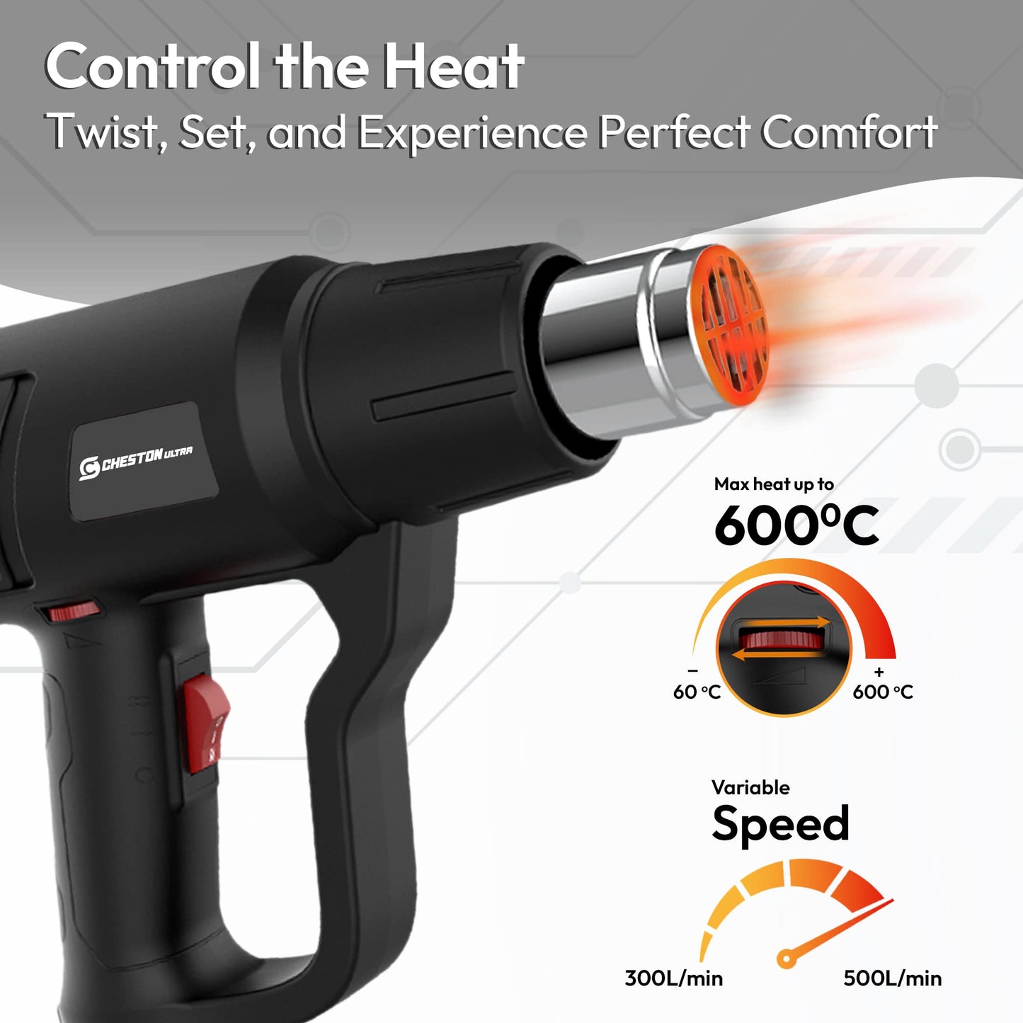 Cheston heat gun - compact tool for efficient use