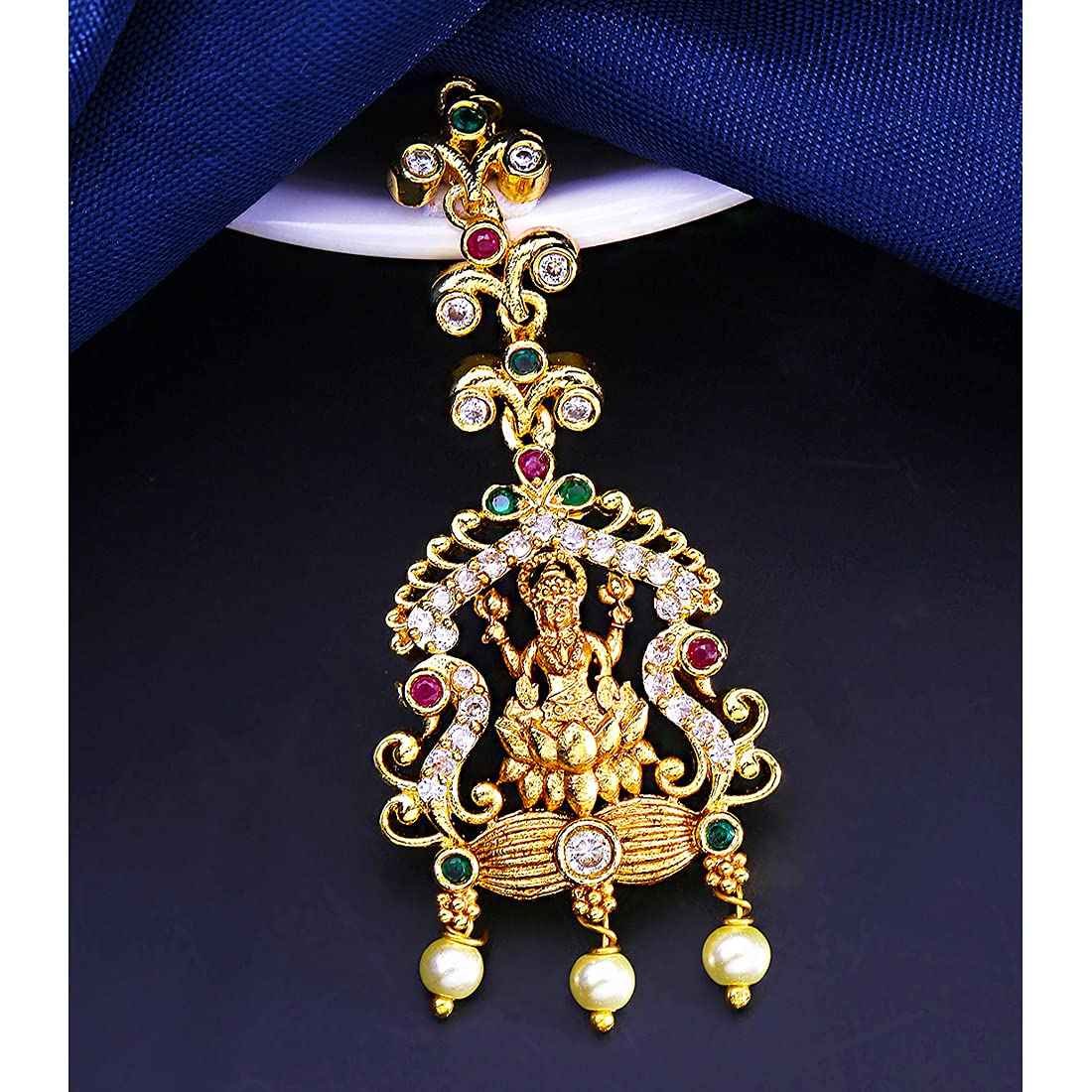 Yellow Chimes Classic Maang Tikka - Ethnic jewelry for women