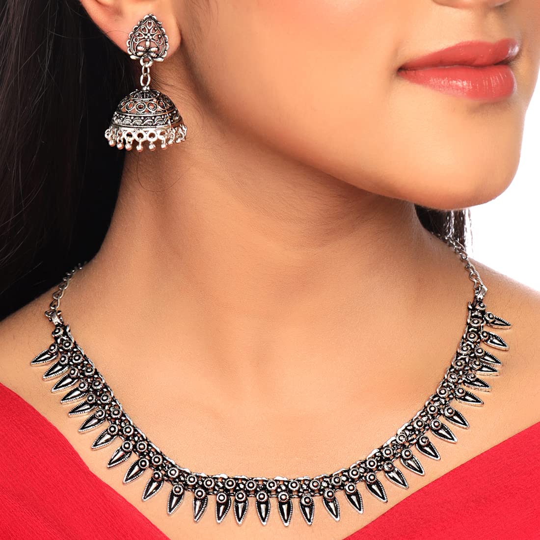 Yellow Chimes choker necklace set - Wedding accessory
