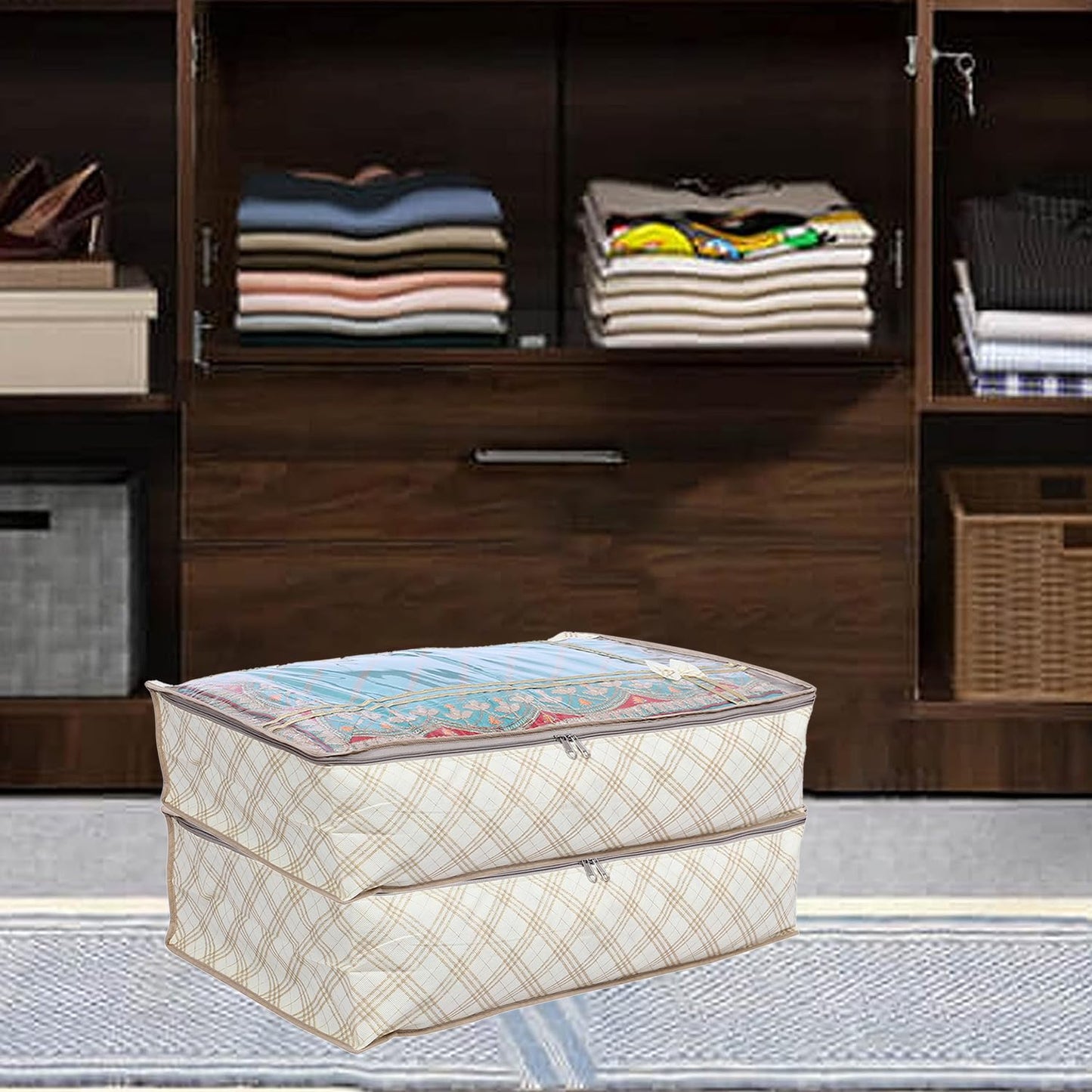 Kuber Industries garment cover - travel storage for lehengas