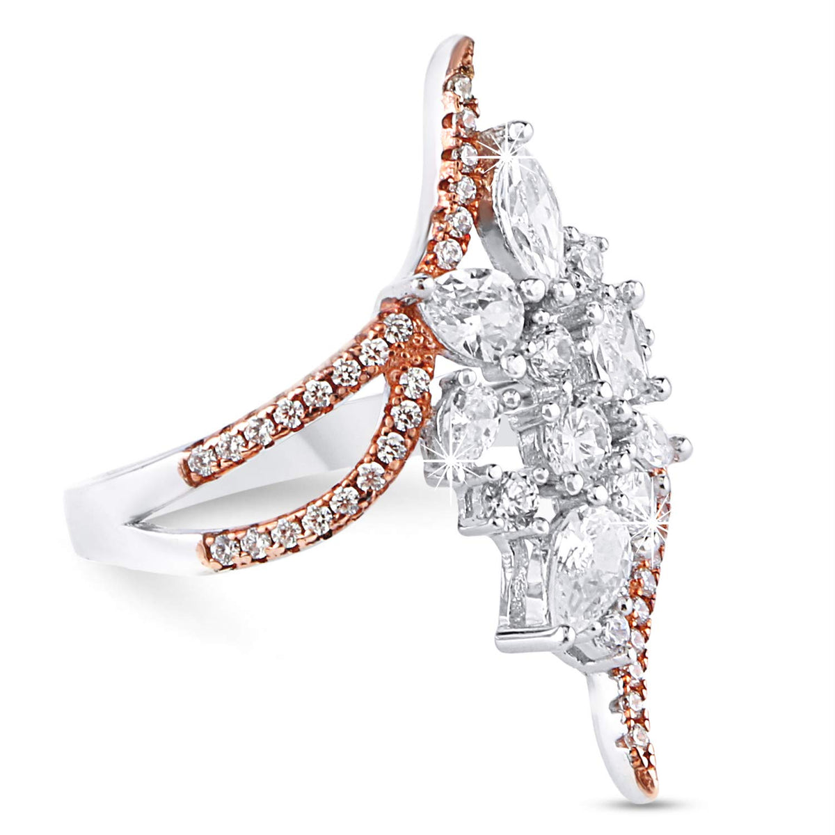 Yellow Chimes Genuine Silver Ring - Fashion Jewelry for Women