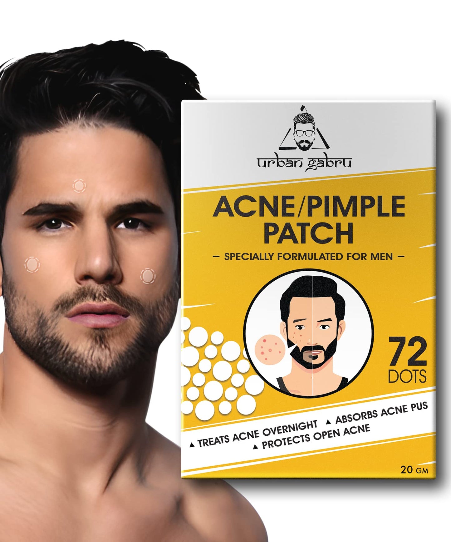 UrbanGabru acne pimple patch - skin-friendly blemish patches