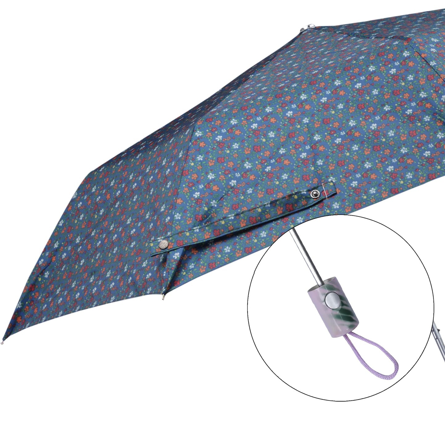 THE CLOWNFISH Umbrella Splash Series 3 Fold Auto Open Waterproof Water Repellent 190 T Immitation Nylon Double Coated Silver Lined Umbrellas For Men and Women (Peacock Blue)