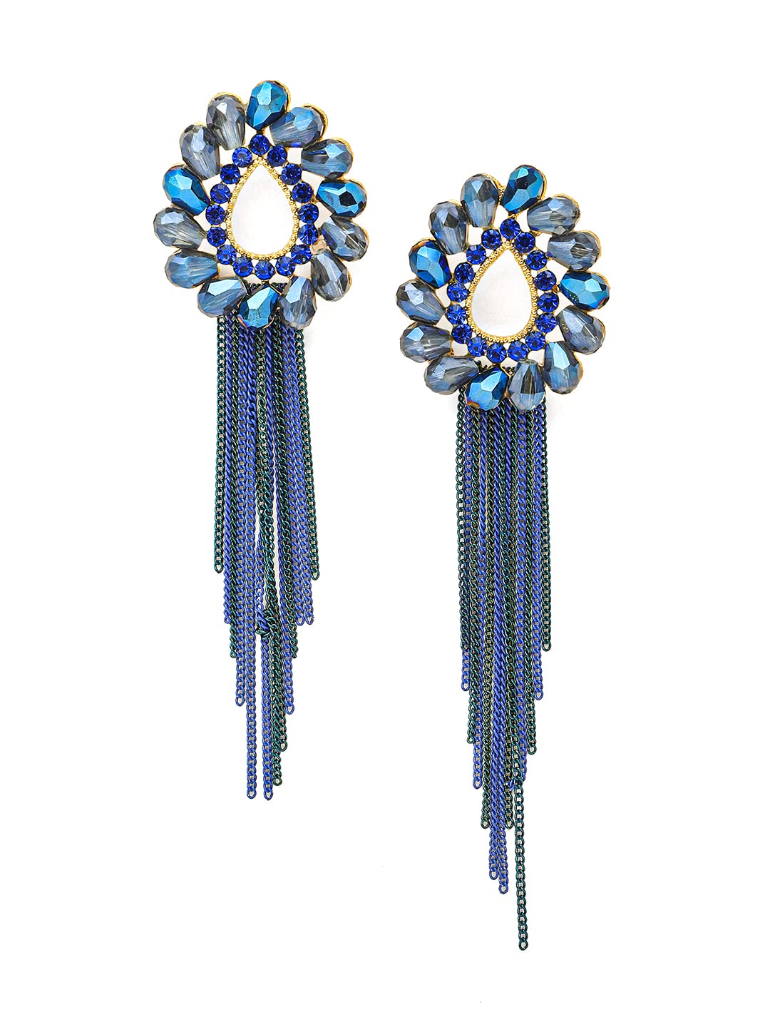 Yellow Chimes glamorous earrings - for special celebrations