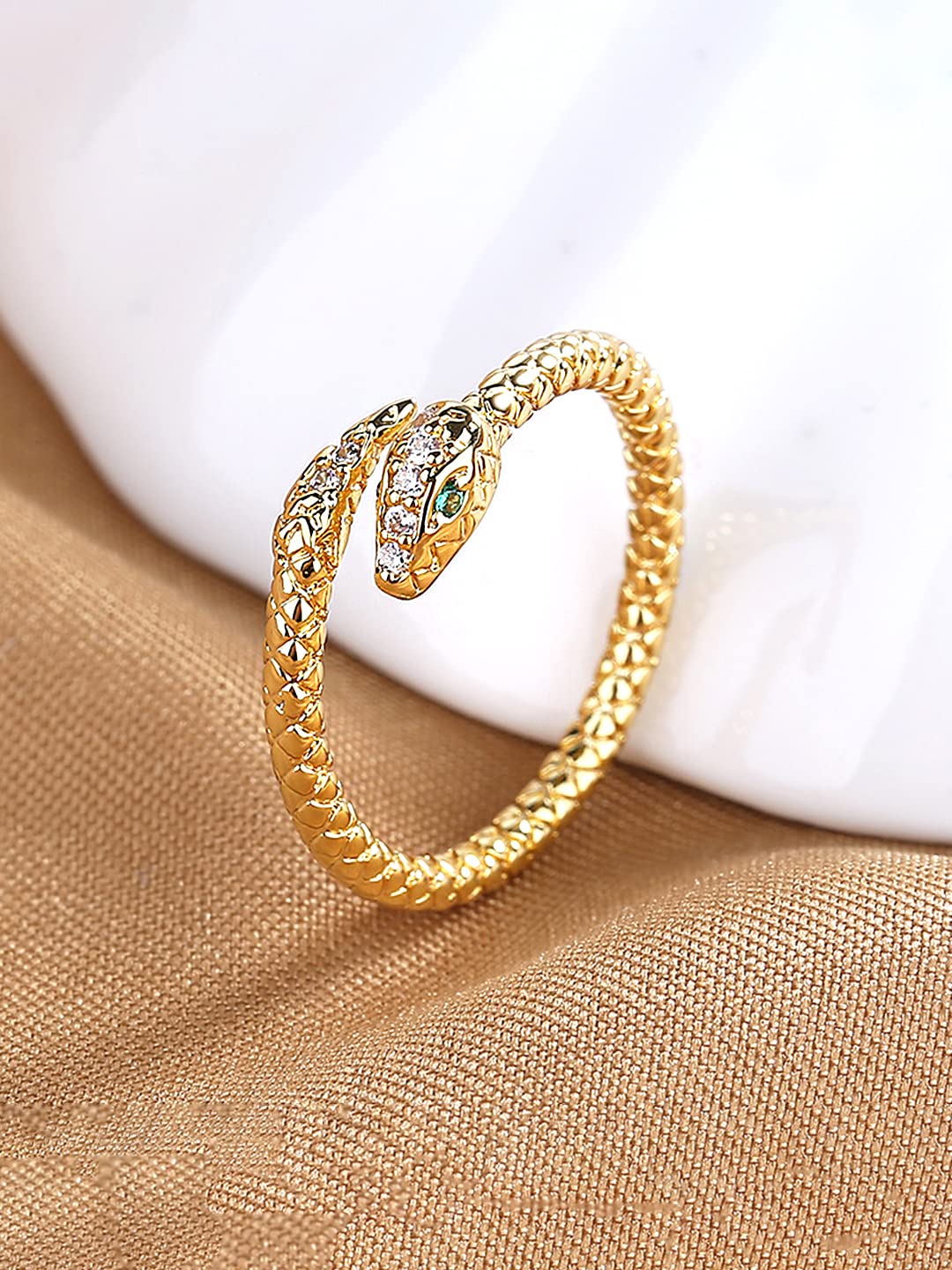 unwind gold plated ring - stylish accessory for everyday wear