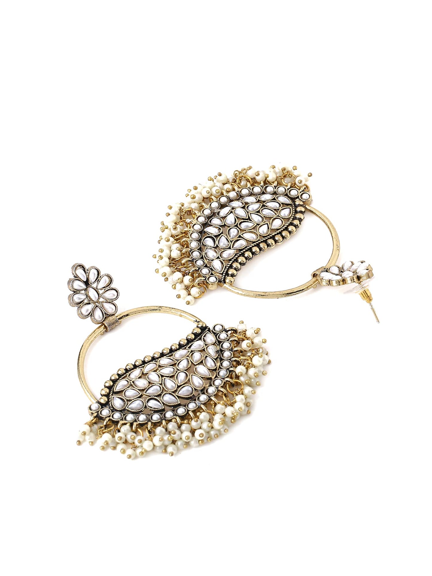 Yellow Chimes Silver Toned Earrings - Elegant jewelry for women