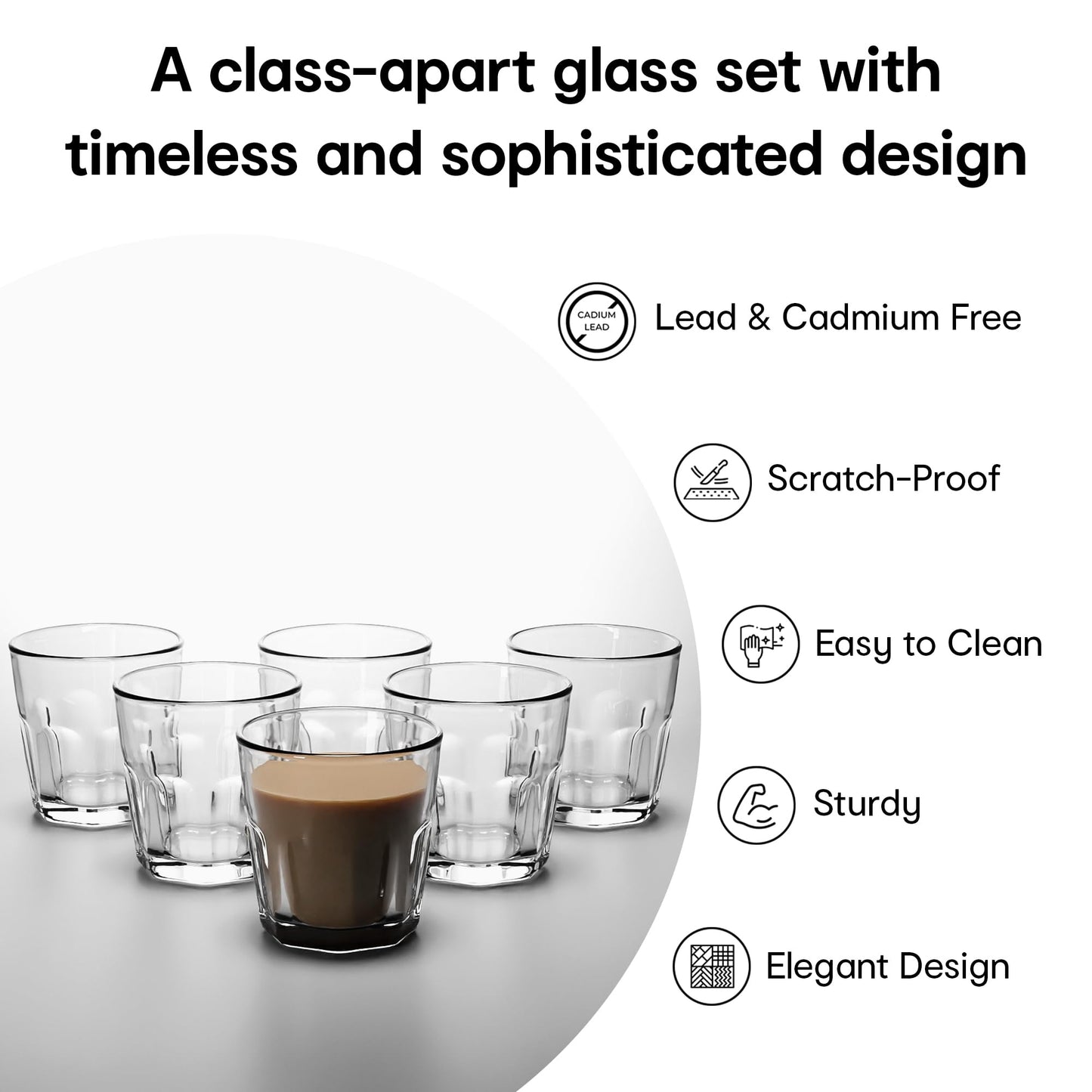 Anko clear glass mug - elegant cocktail glass