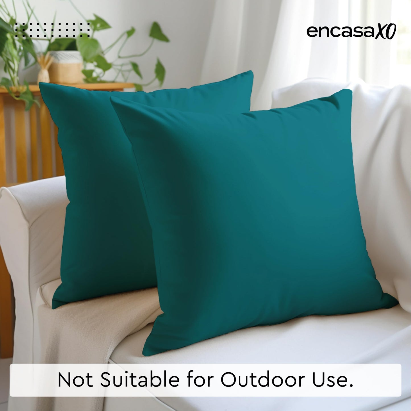 Encasa cushion cover - Green accent pillows