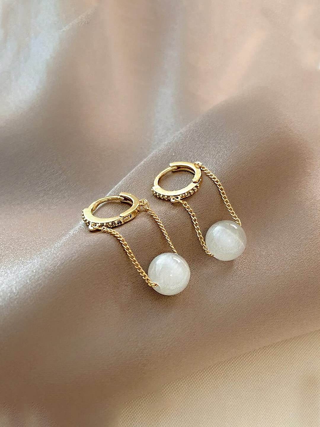 Yellow Chimes small hoop earrings - casual wear