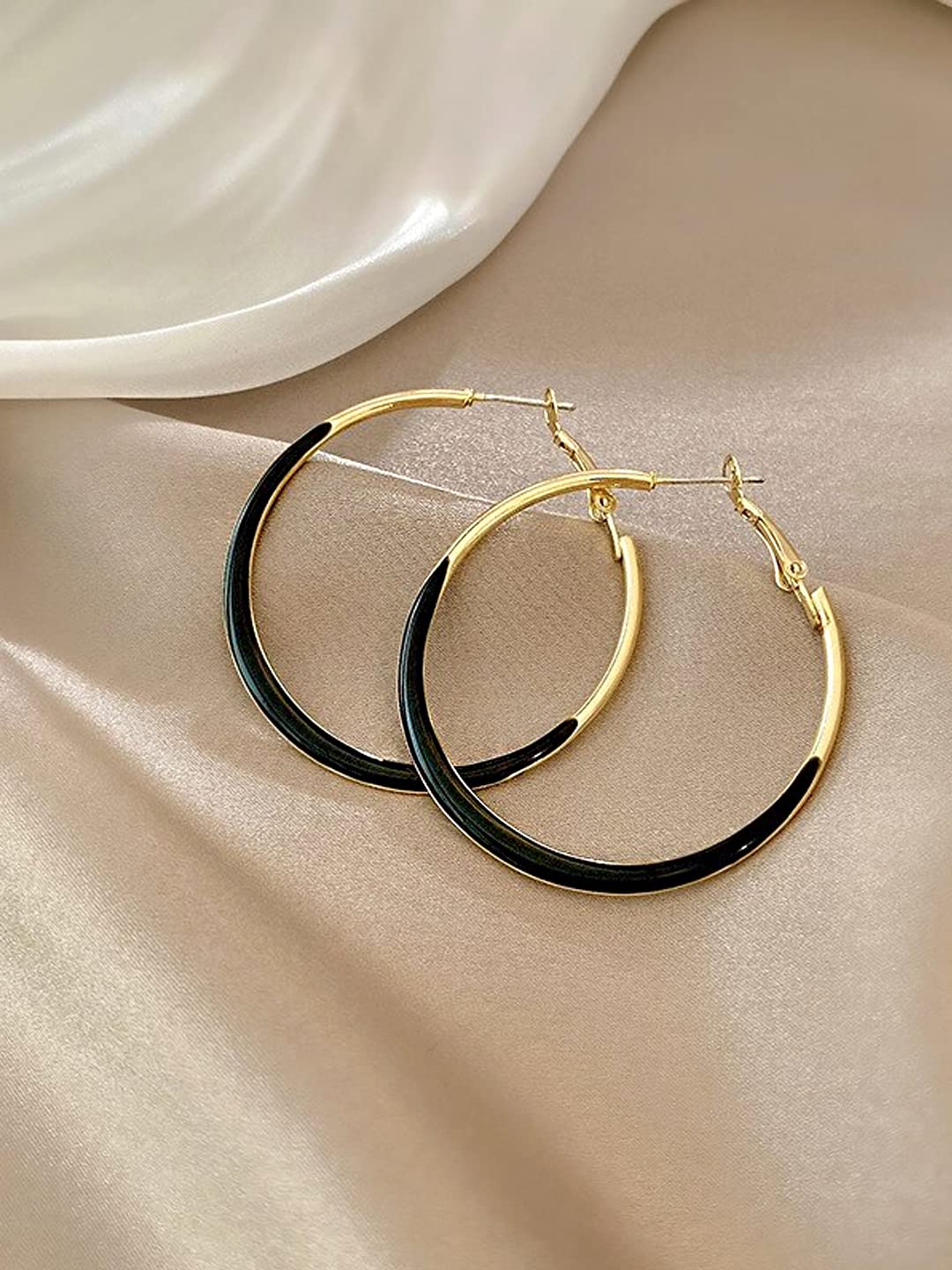 Yellow Chimes lightweight hoop earrings - daily wear for women