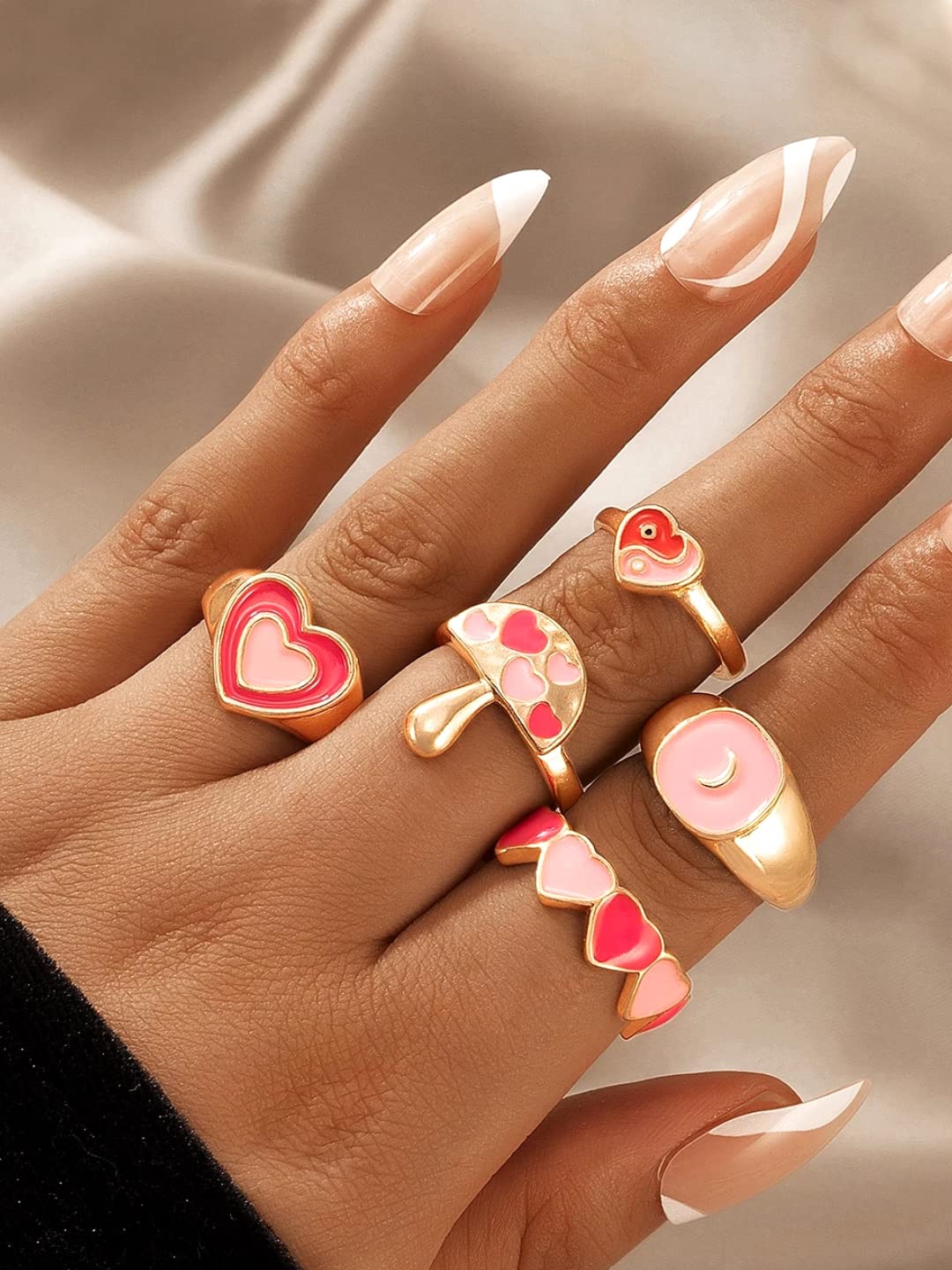 Yellow Chimes elegant knuckle rings - birthday gift idea