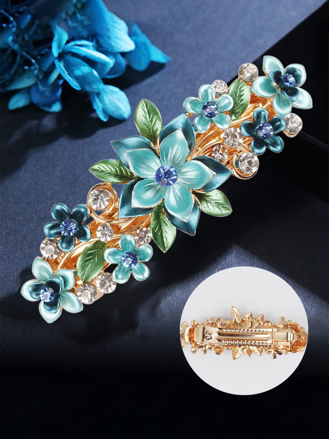 Yellow Chimes floral clip - gift for women