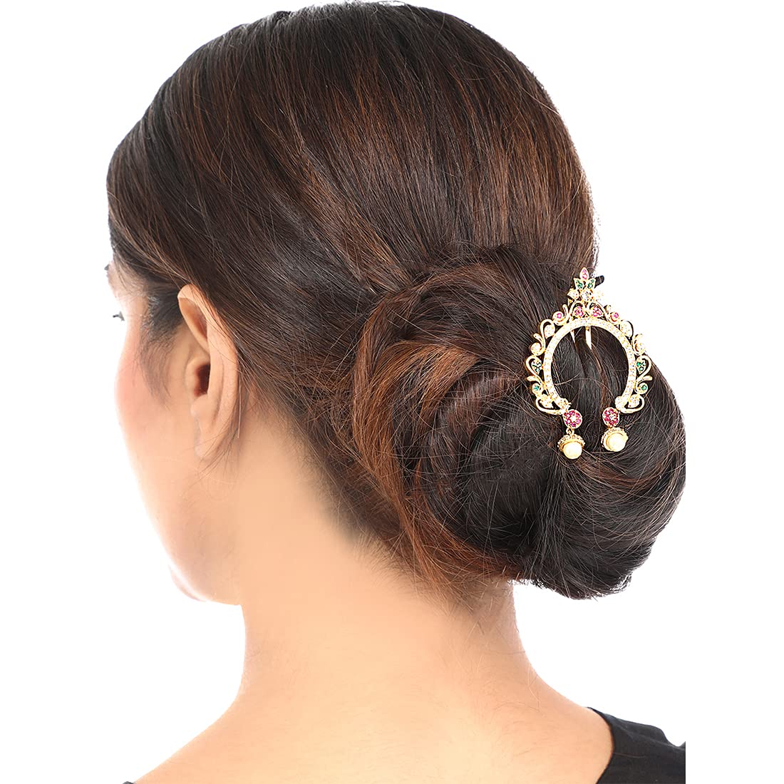 Yellow Chimes Floral Design Juda Pin - Festive Wear