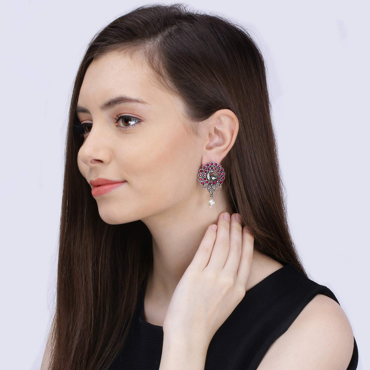 Yellow Chimes handmade earrings - complement ethnic wear