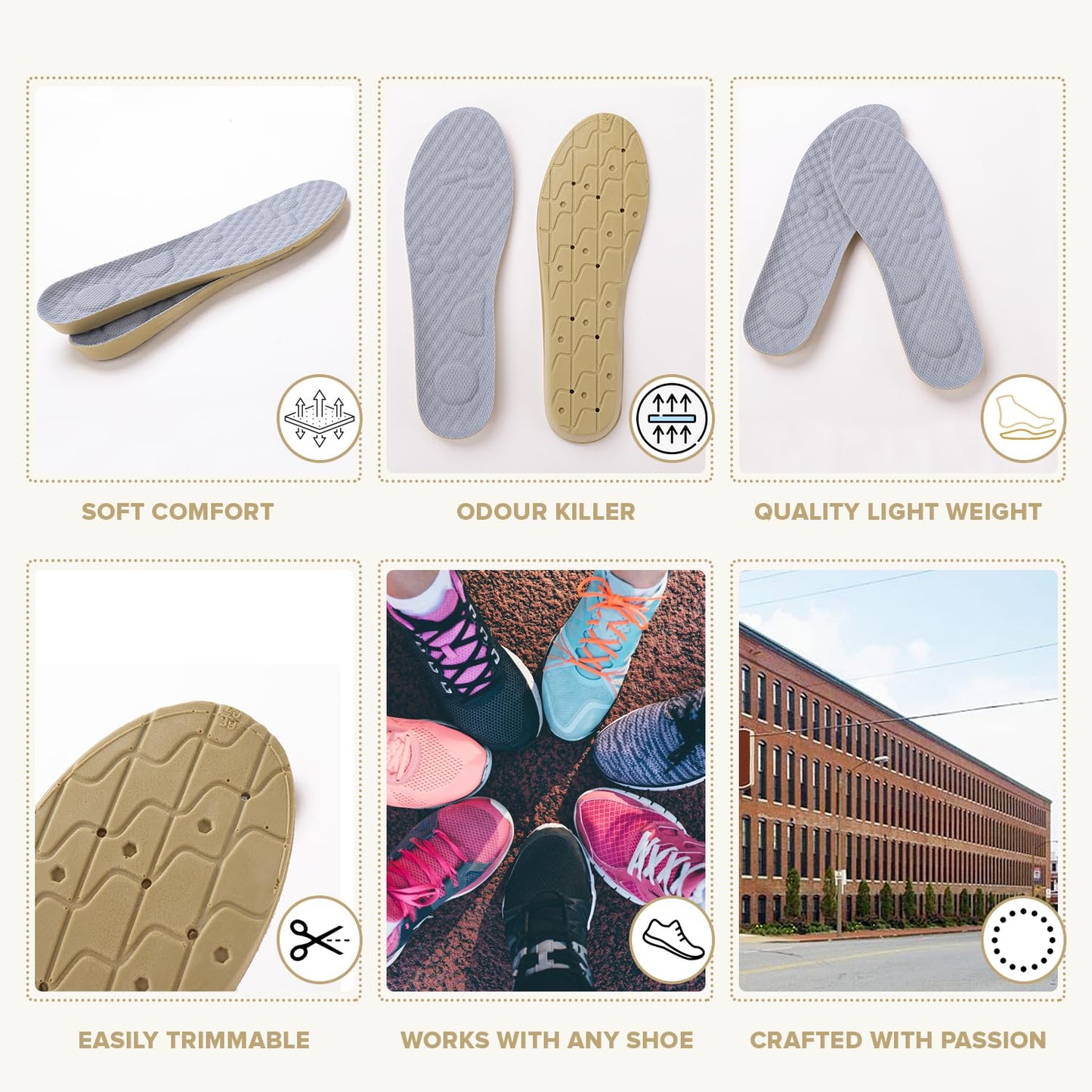 Dr Foot insoles - breathable design for summer