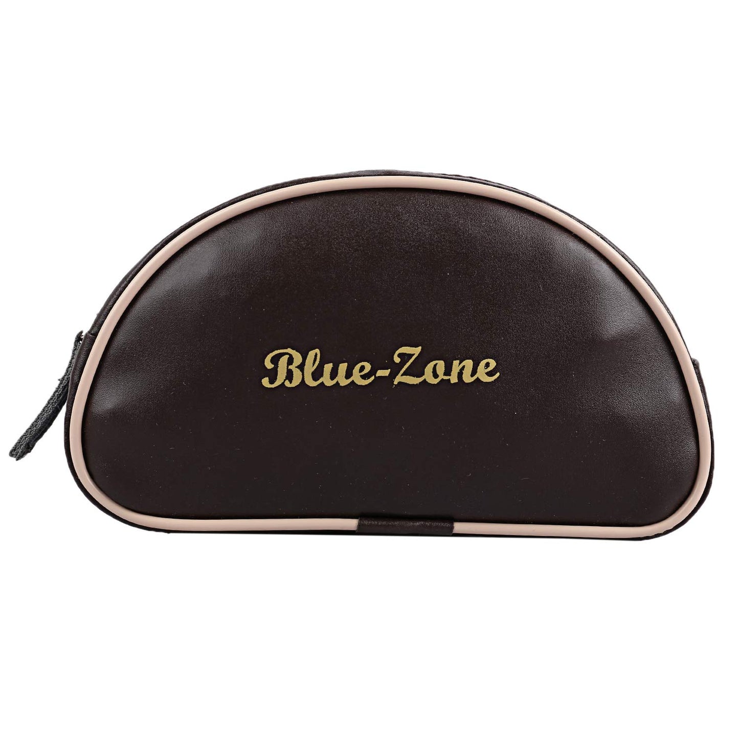 Kuber Industries Rexene 2 Pieces Multipurpose Shaving Pouch Travel Pouch, Brown & Blue