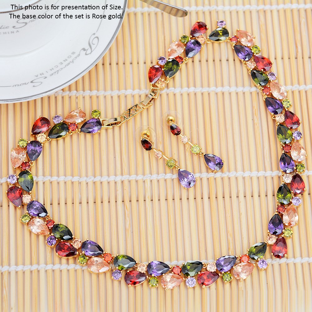 Yellow Chimes Multicolor Necklace - elegant party wear