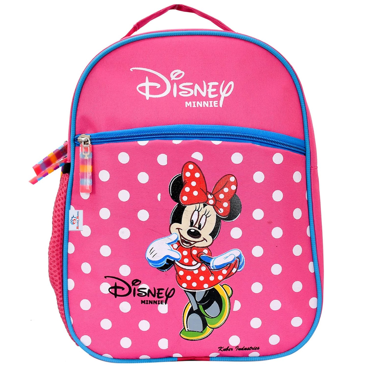 Kuber Industries Disney Minnie Mouse Dot Print Backpack - Lightweight Carry