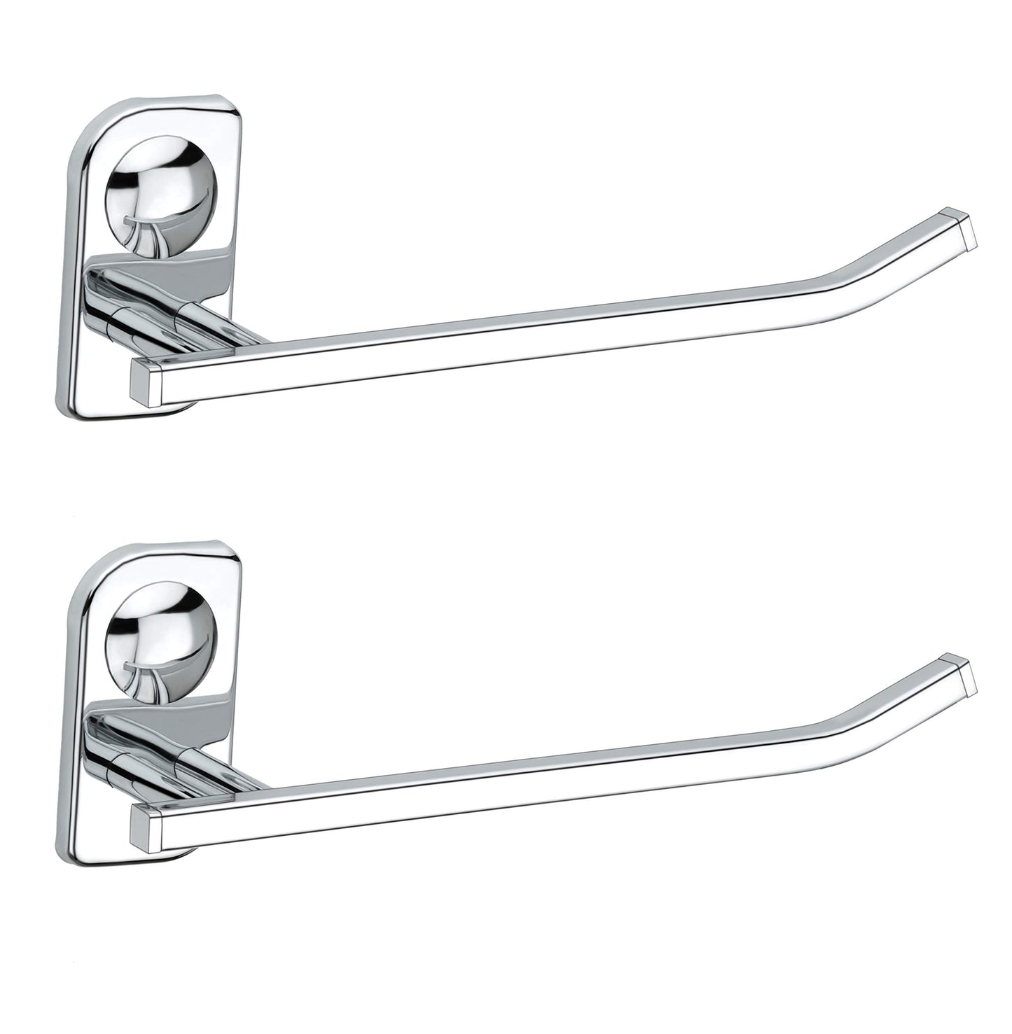 Plantex Stainless Steel Hand Towel Hanger/Towel Holder for Wash Basin/Napkin Ring for Kitchen/Bathroom Accessories (Chrome - Pack of 2) Dream