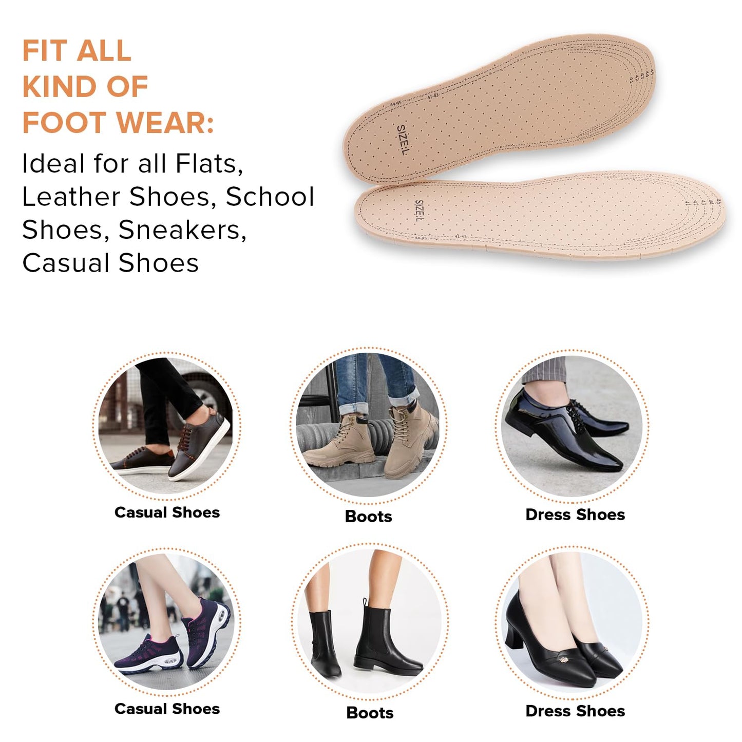 Dr Foot shoe insole - for casual wear