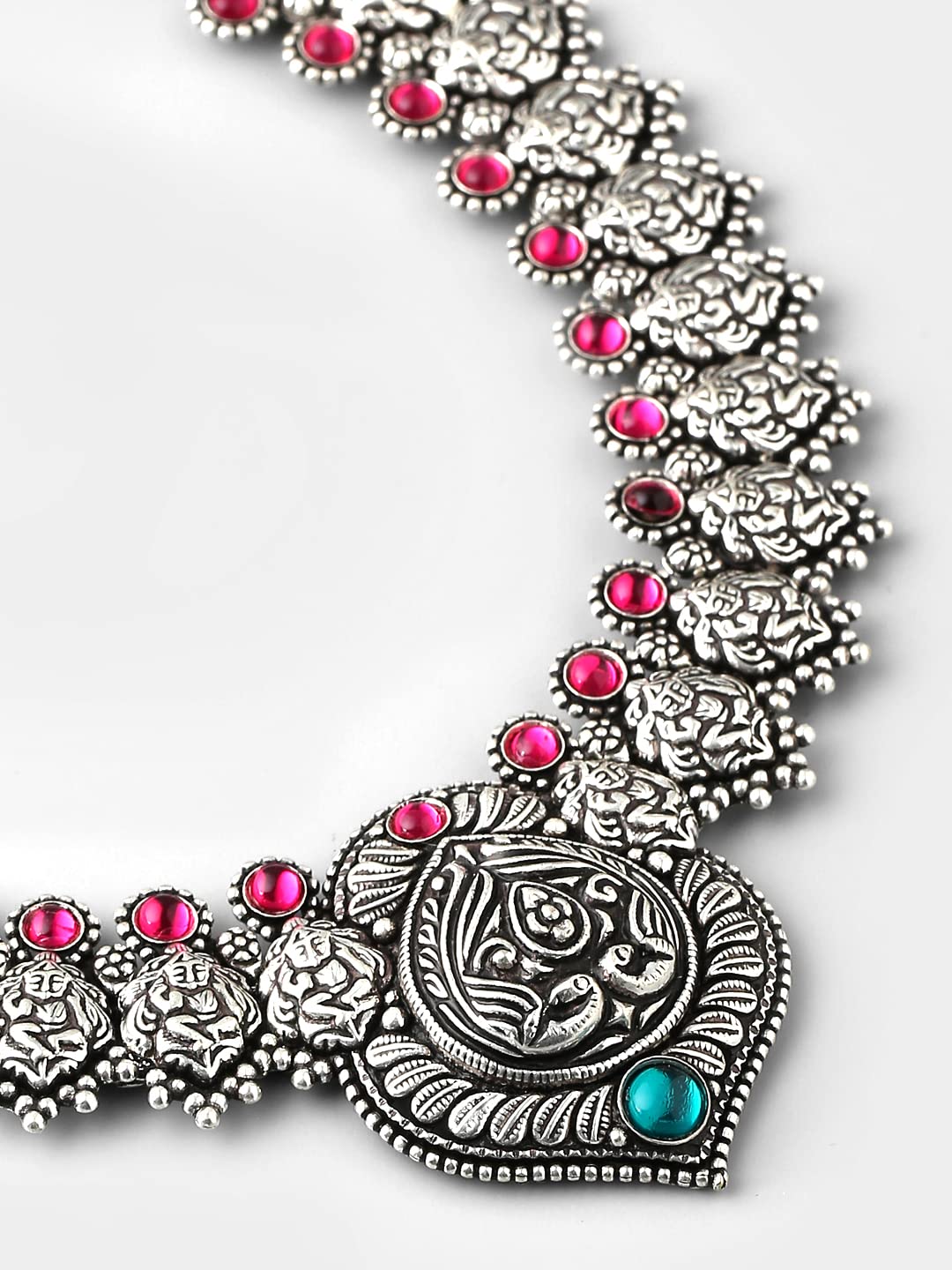 Yellow Chimes handmade pink kundan choker - traditional wear