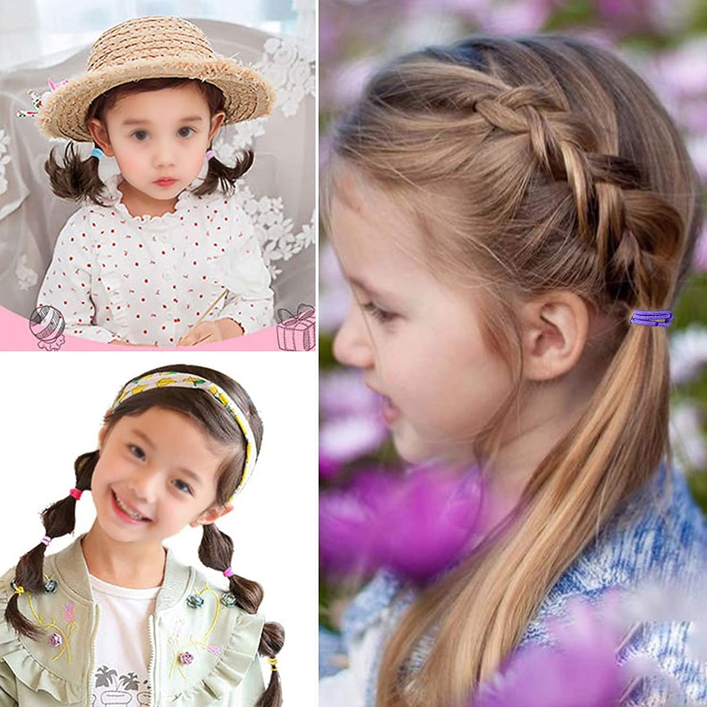 Yellow Chimes multicolor hair rubber bands - casual ponytail