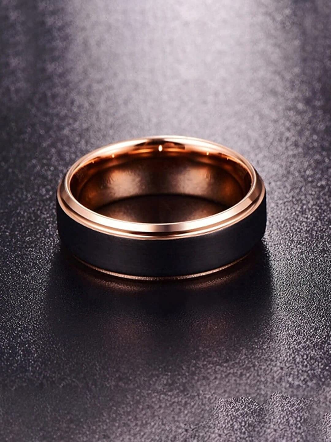 Yellow Chimes adjustable men's ring - stylish accessory.