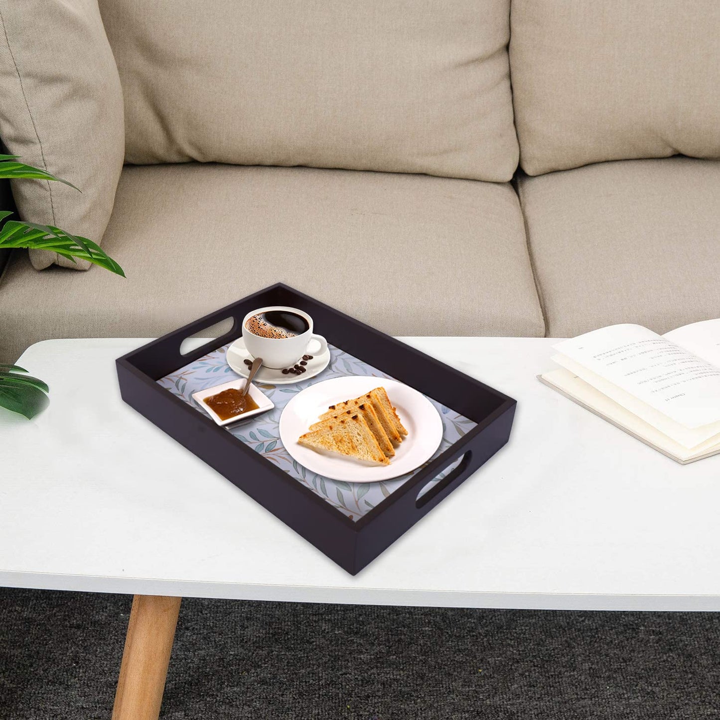 Kuber Heart Home Tray - Stylish decor in living room