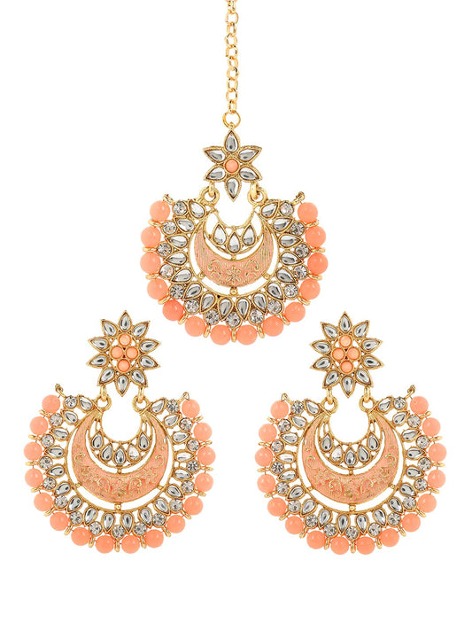 Yellow Chimes Traditional Earrings - Stylish Addition to Ethnic Wear