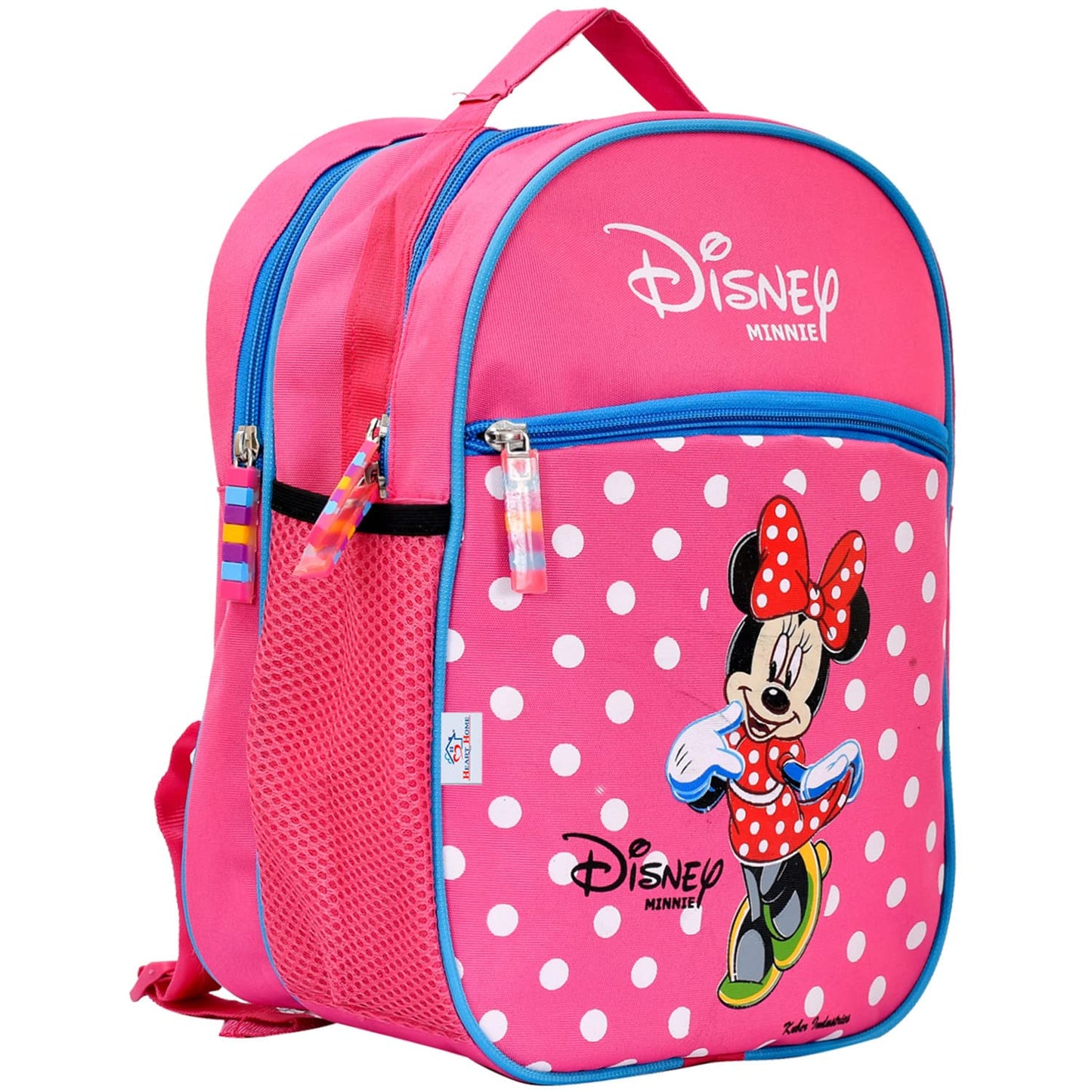 Kuber Industries Disney Minnie Mouse Dot Print Backpack - School Use