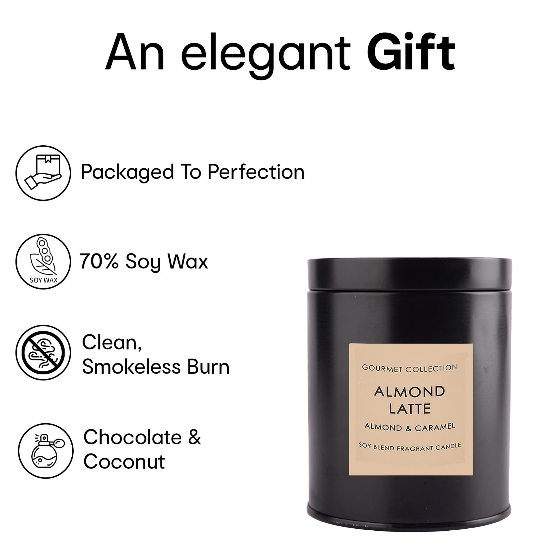 Buy Almond Latte Votive Candle Smokeless Burn, 70 Hours The Better Home