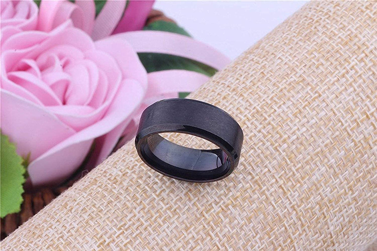 Yellow Chimes Stylish Black Rings - Weekend Parties