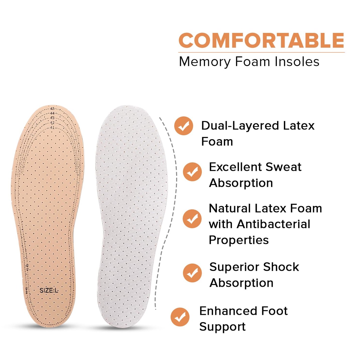Dr Foot shoe insole - for walking shoes