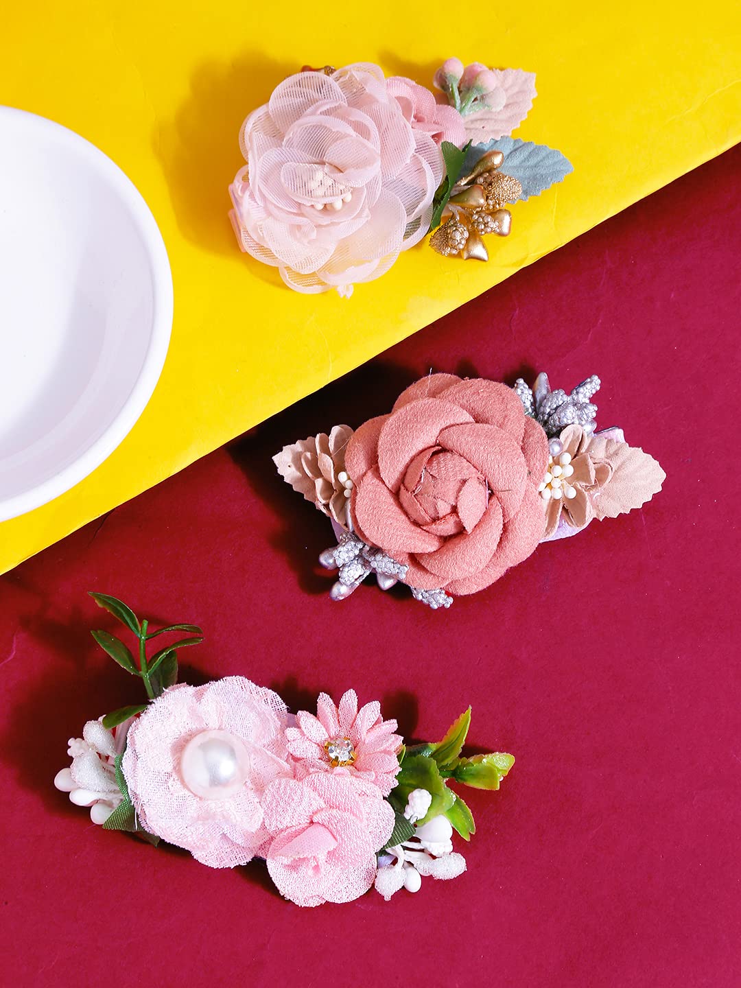 Melbees flower hair clips - great for family gatherings