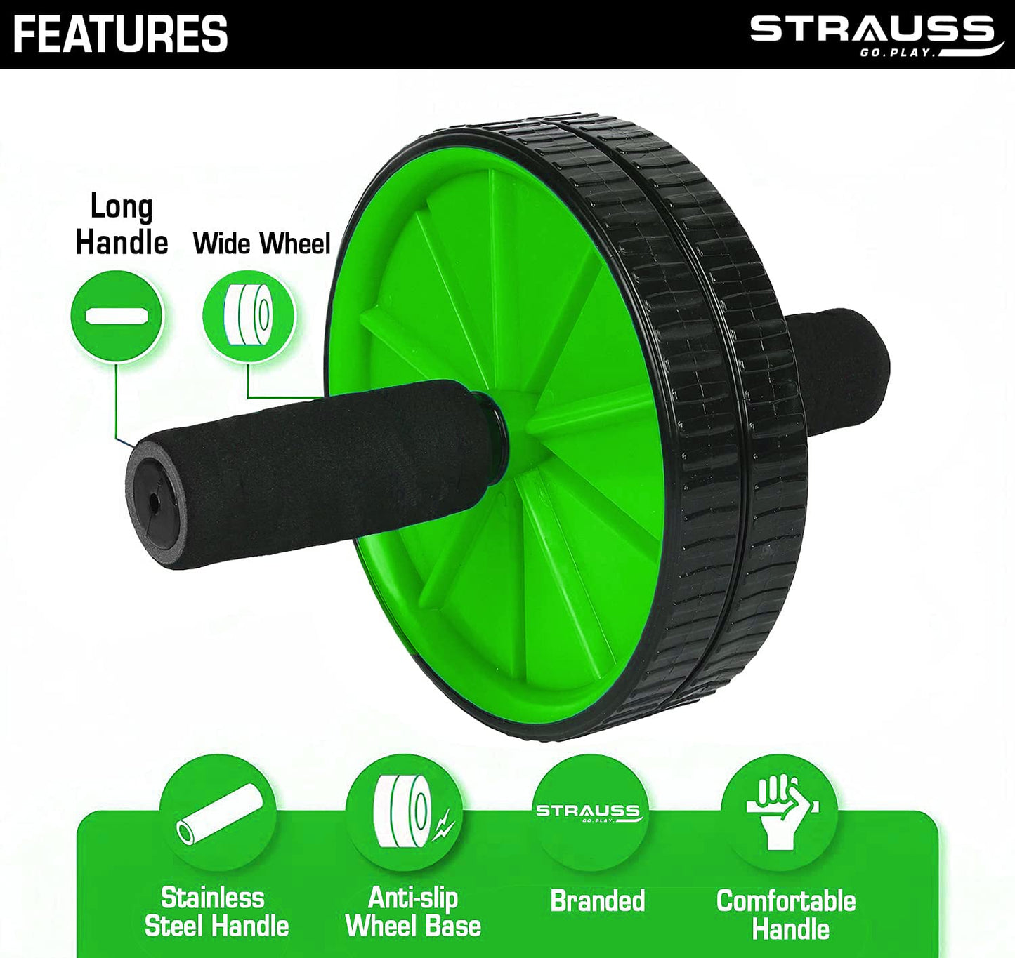Strauss exercise roller - core strengthening workout