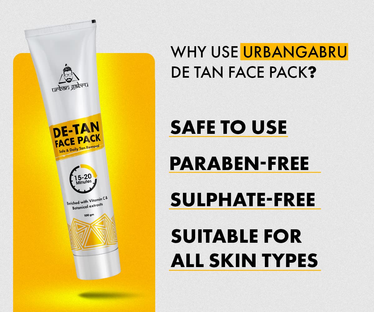 UrbanGabru face pack - tan removal treatment