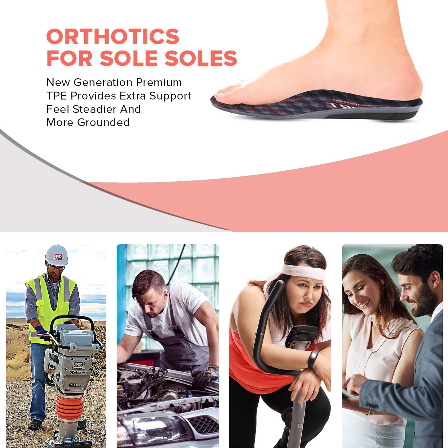 Dr Foot memory foam insole - arch support for daily wear