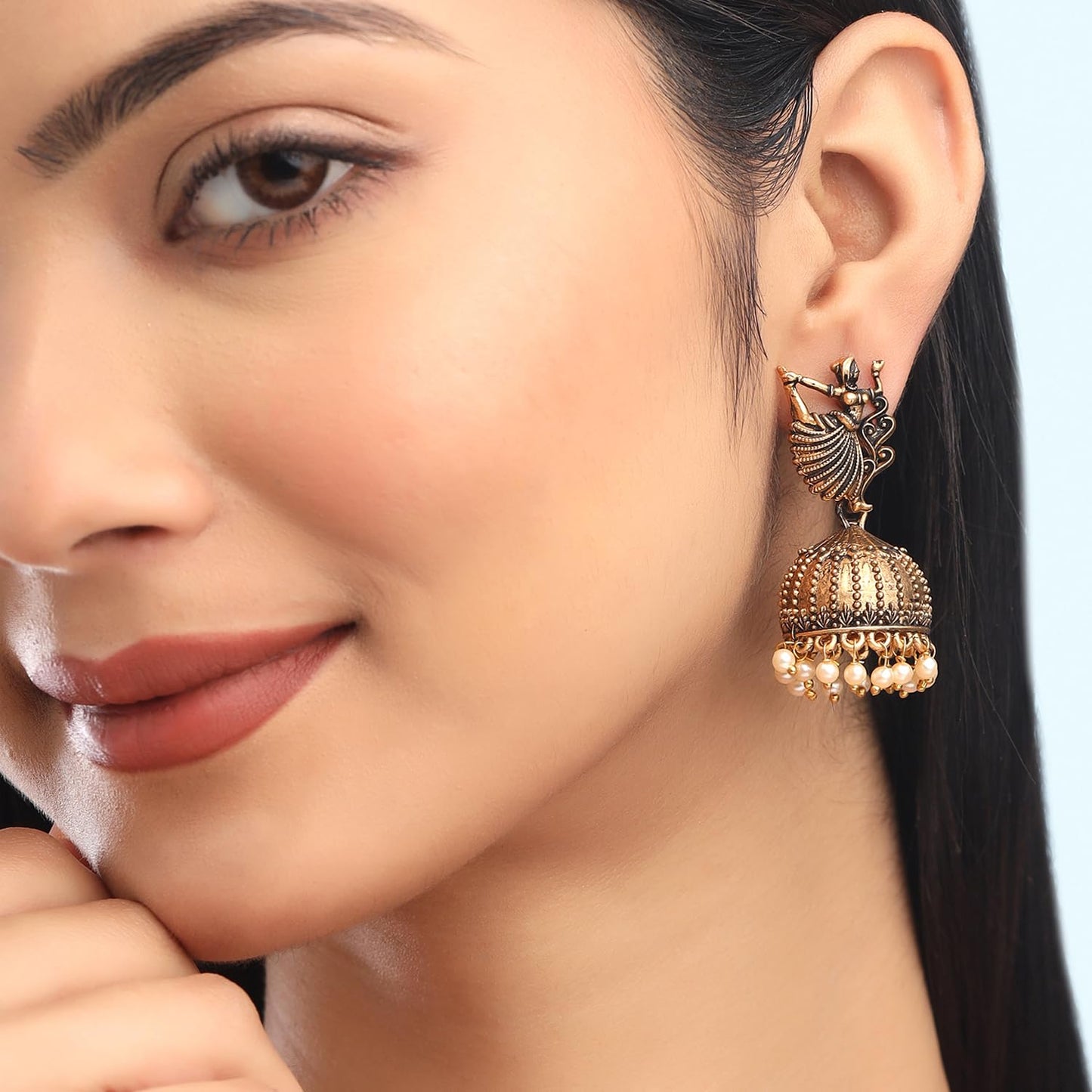 Yellow Chimes Dancing Doll Jhumka - ideal gift for women