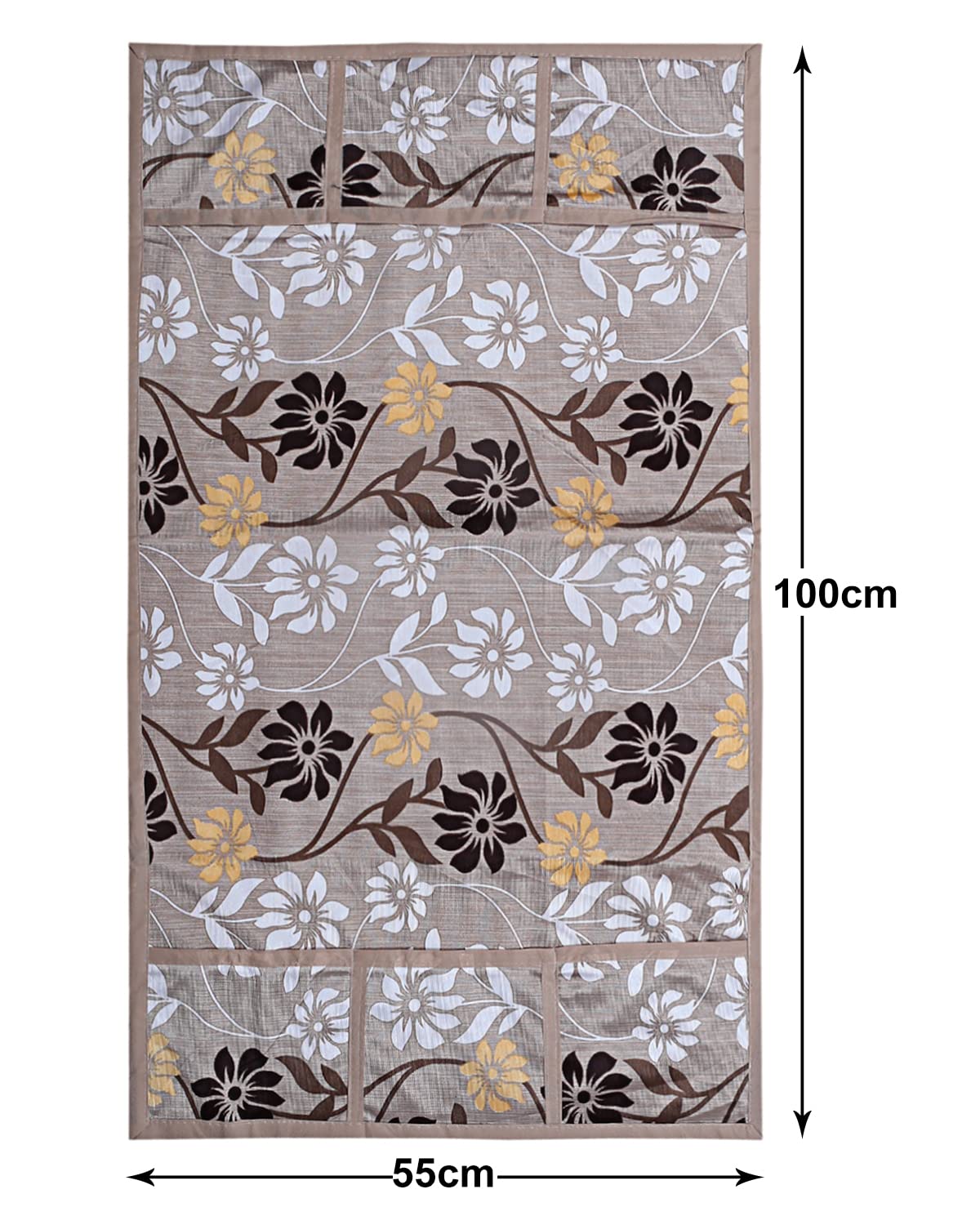 Kuber Industries fridge cover - floral design home accessory